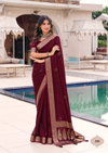 Purnima By Stavan Moss Georgette Weaving Jequarq Wholesale Saree In India